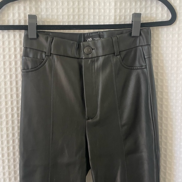 Zara Leather Pants - Picture 4 of 7